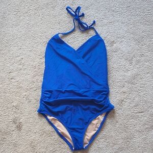J. Crew Blue Women's One Piece Swimsuit